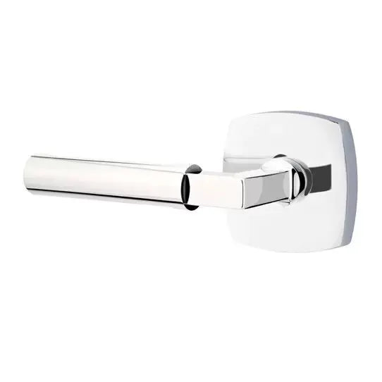 polished chrome door lever