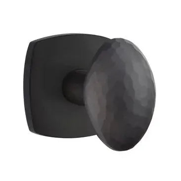 Emtek Hammered Egg Knob with Urban Modern Rose by Emtek