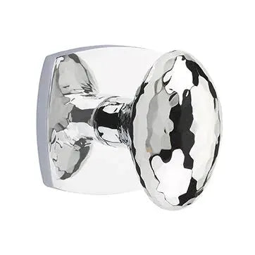 polished chrome door knob