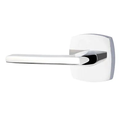 polished chrome door lever