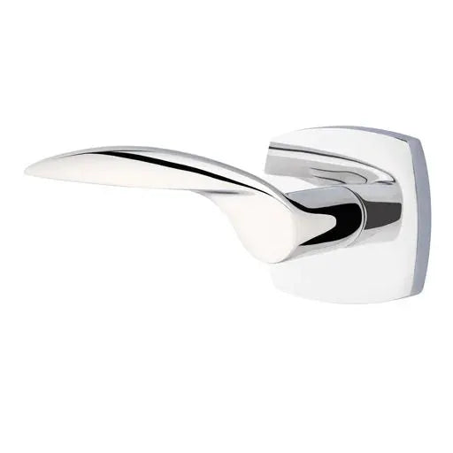 polished chrome door lever