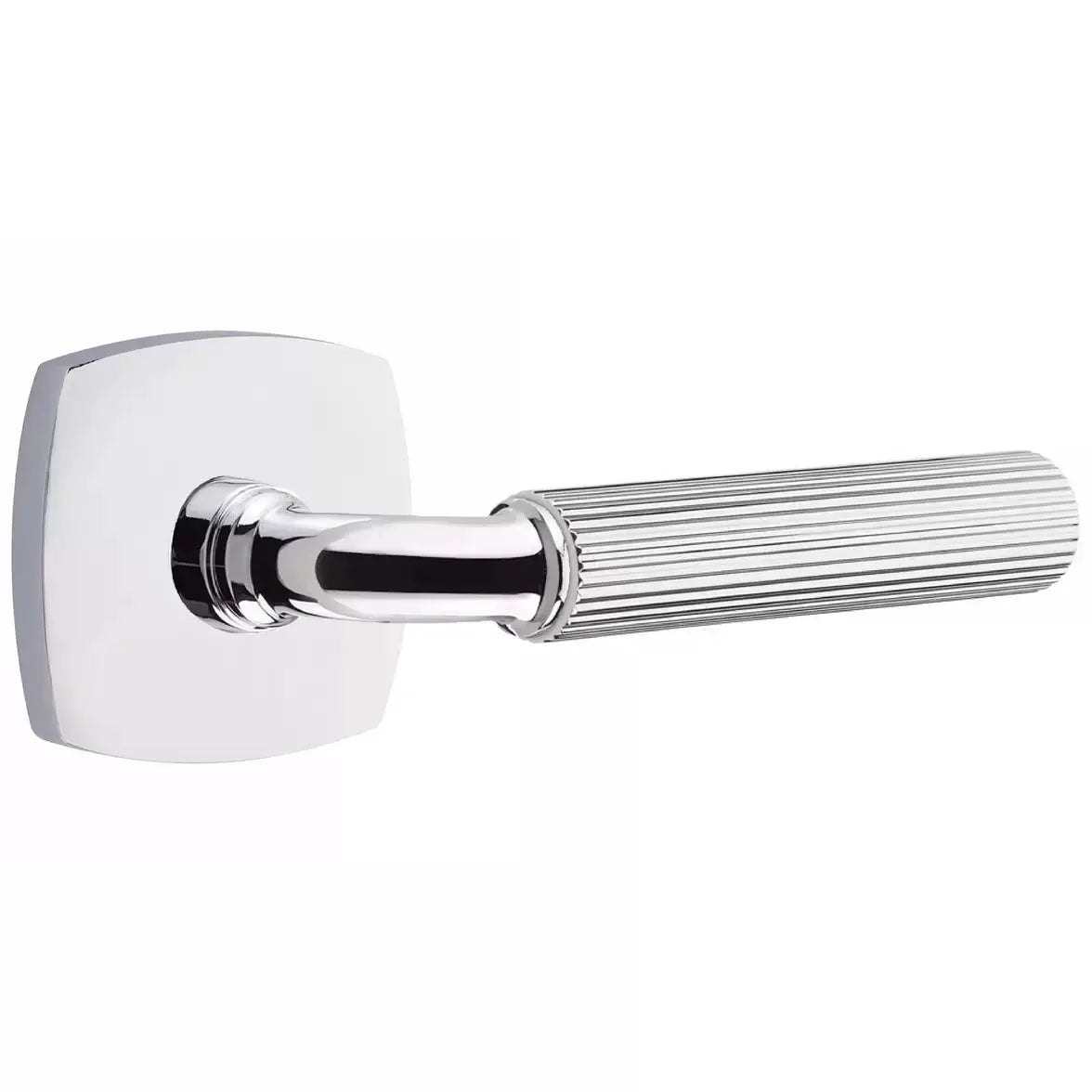 polished chrome lever