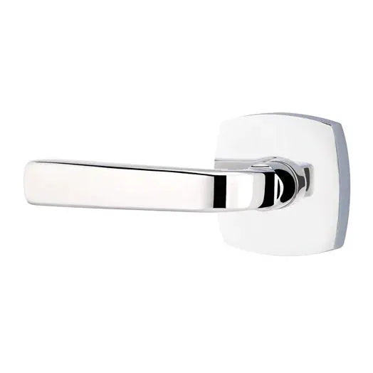 polished chrome door lever