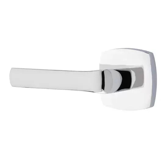 polished chrome door lever