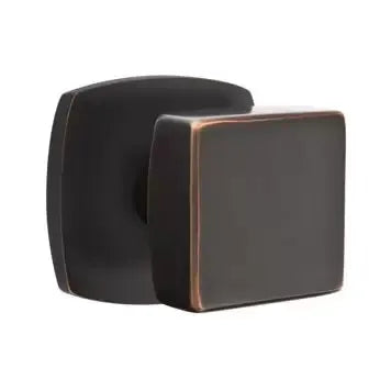 Emtek Square Knob with Urban Modern Rose by Emtek