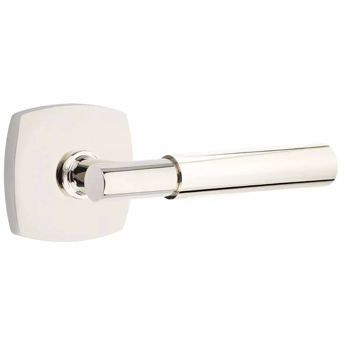 Emtek Smooth Lever with T-Bar Stem and Urban Modern Rose by Emtek