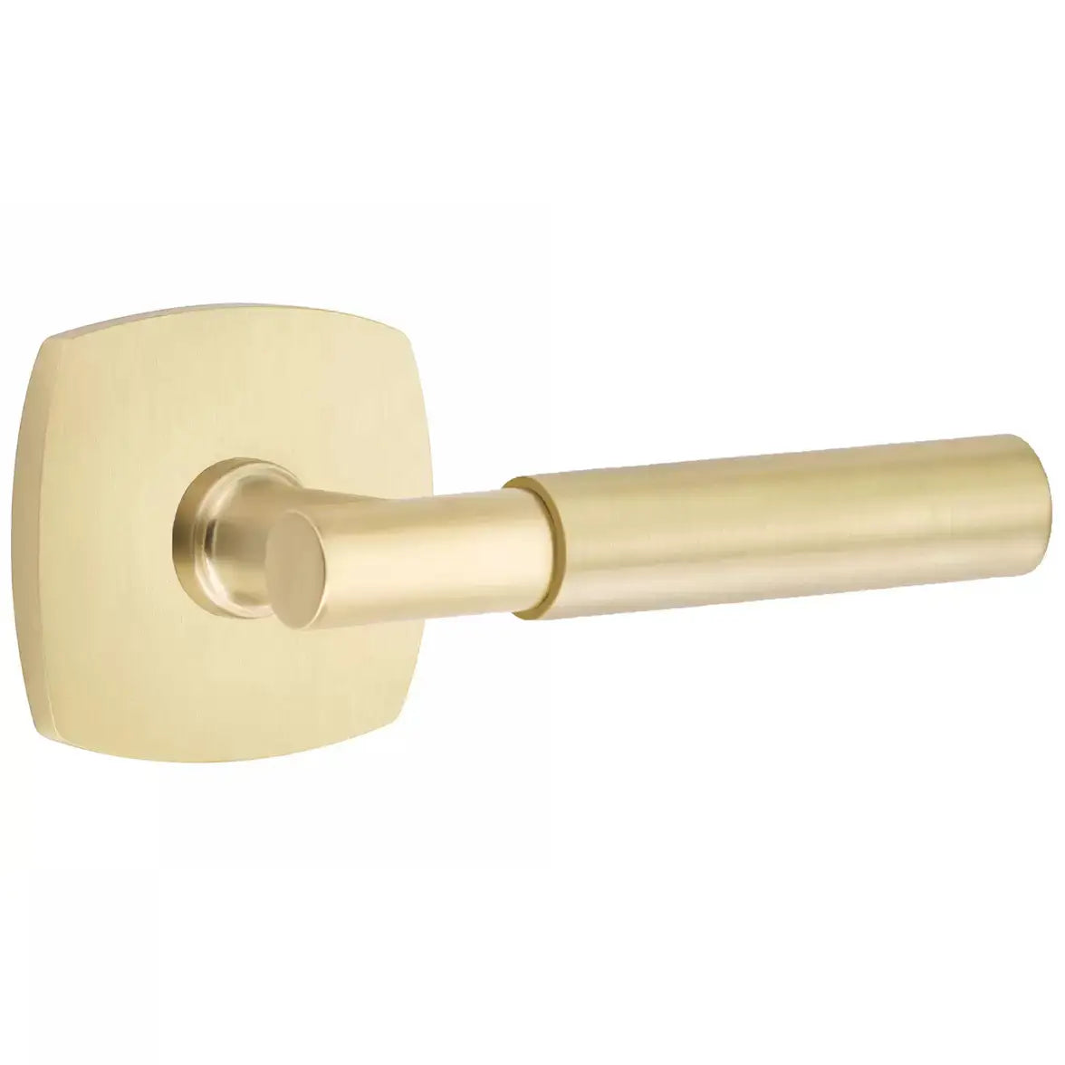 Emtek Smooth Lever with T-Bar Stem and Urban Modern Rose by Emtek