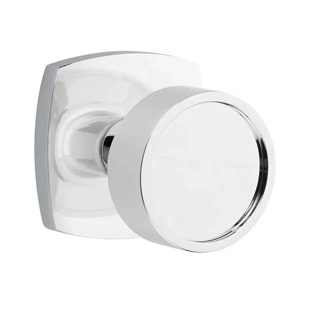 polished chrome door knob