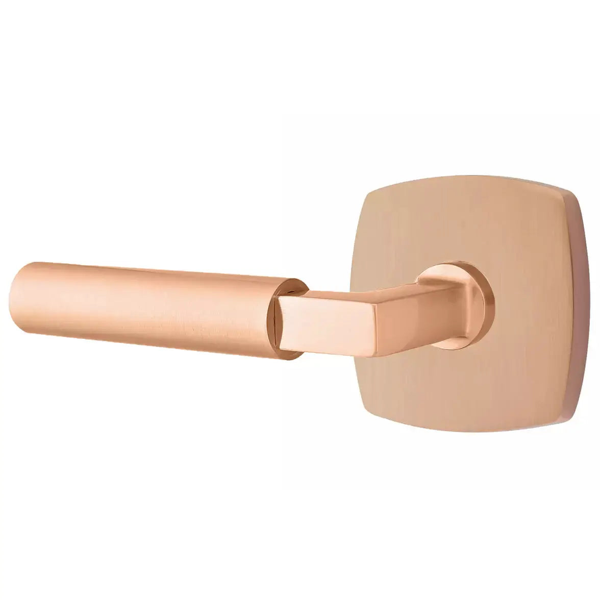 Emtek Smooth Lever with L-Square Stem and Urban Modern Rose by Emtek