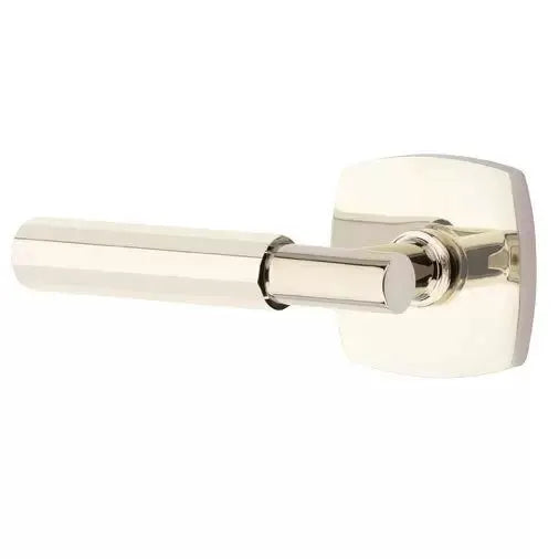 Emtek Faceted Lever with T-Bar Stem and Urban Modern Rose by Emtek