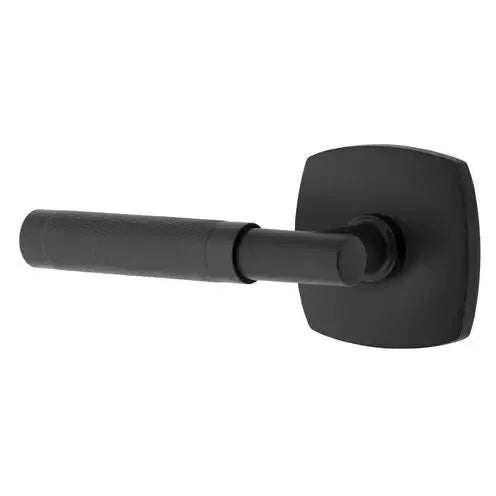 Emtek Knurled Lever with T-Bar Stem and Urban Modern Rose by Emtek