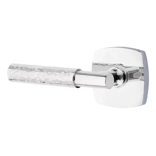 polished chrome lever