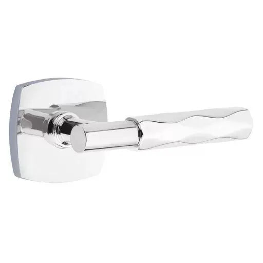 polished chrome lever