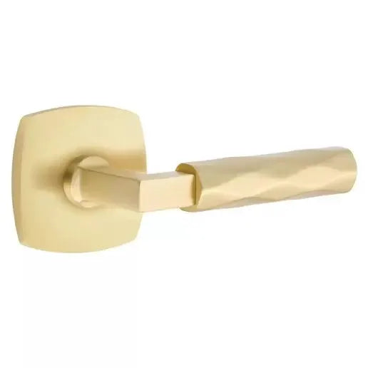 Emtek Tribeca Lever with L-Square Stem and Urban Modern Rose by Emtek