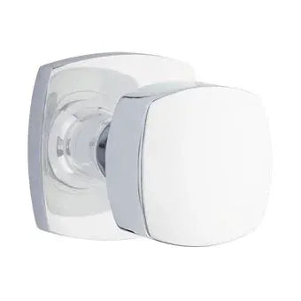 Emtek Freestone Square Knob with Urban Modern Rose by Emtek