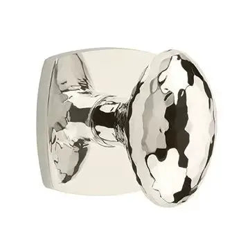 Emtek Hammered Egg Knob with Urban Modern Rose by Emtek