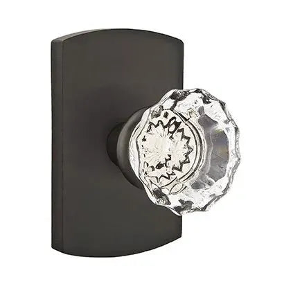flat black bronze door knob