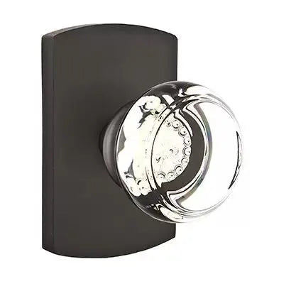 flat black bronze door knob