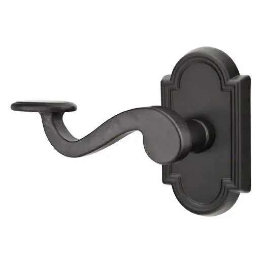 flat black bronze door lever