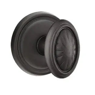 flat black bronze door knob