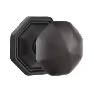 flat black bronze door knob