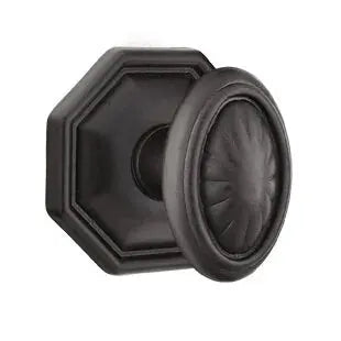 flat black bronze door knob