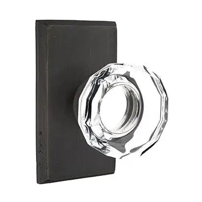 Emtek Lowell Door Knob with #3 Rose by Emtek