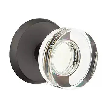 flat black bronze door knob