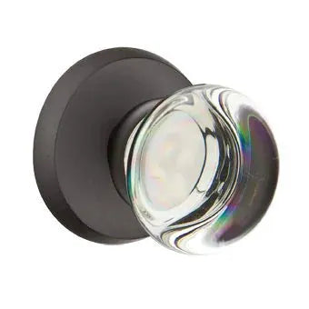 flat black bronze door knob