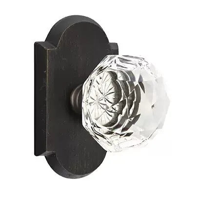 Emtek Diamond Door Knob with #1 Rose by Emtek