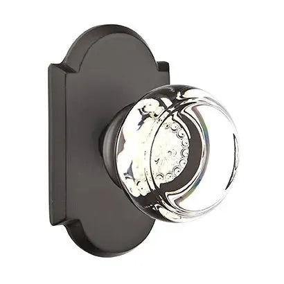 flat black bronze door knob