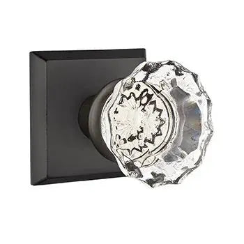 flat black bronze door knob