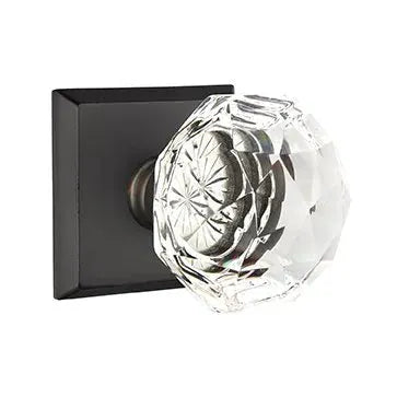 flat black bronze door knob