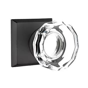 flat black bronze door knob