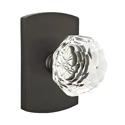 Emtek Diamond Door Knob with #4 Rose by Emtek