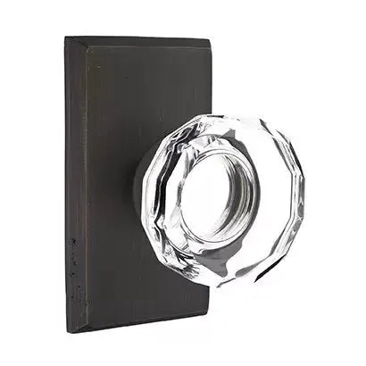 Emtek Lowell Door Knob with #3 Rose by Emtek