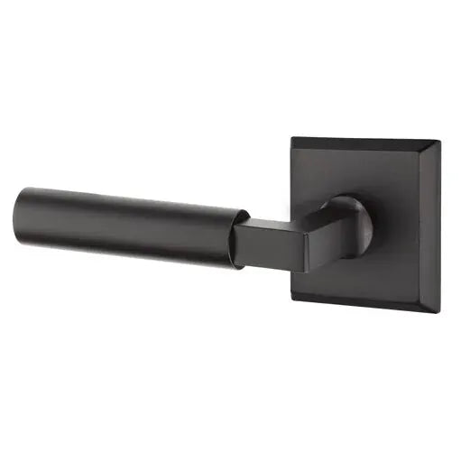 flat black bronze door lever