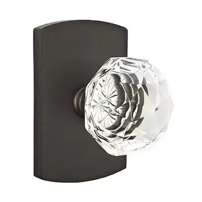 Emtek Diamond Door Knob with #4 Rose by Emtek