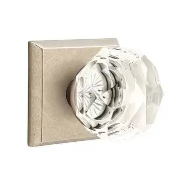 Emtek Diamond Door Knob with #6 Rose by Emtek