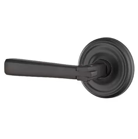 flat black door levers