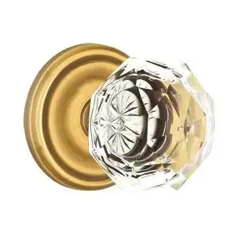 Emtek Diamond Door Knob with Regular Rose by Emtek