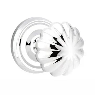 polished chrome door knob