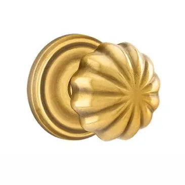 Emtek Melon Door Knob with Regular Rose by Emtek