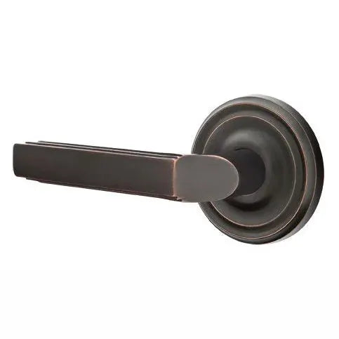 Emtek Milano Door Lever with Regular Rose by Emtek