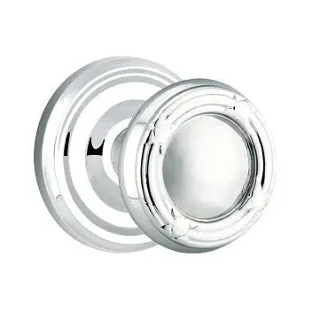 polished chrome door knob