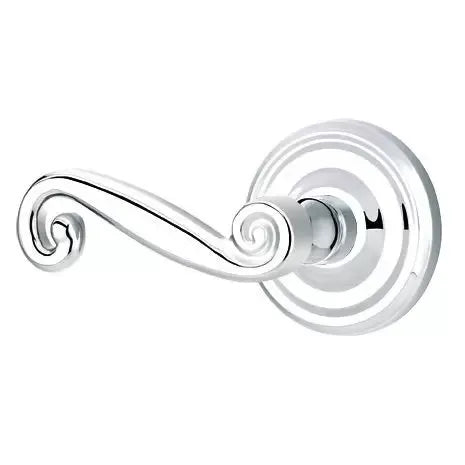 polished chrome door lever