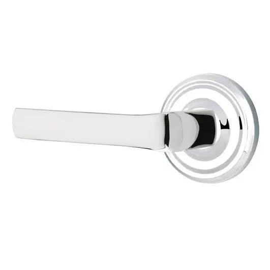polished chrome door lever