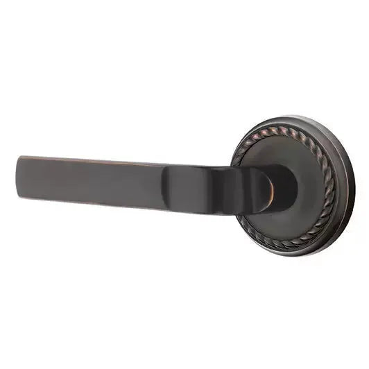 Emtek Aston Lever with Rope Rose by Emtek