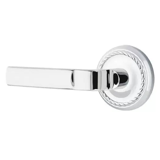polished chrome door lever