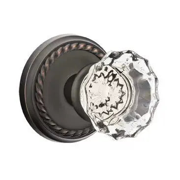Emtek Astoria Door Knob with Rope Rose by Emtek
